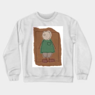 Brown paper boy Crewneck Sweatshirt